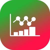 Bar Chart Creative Icon Design vector