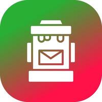 Postbox Creative Icon Design vector