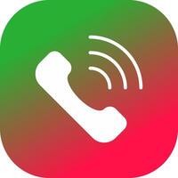 Phone Call Creative Icon Design vector