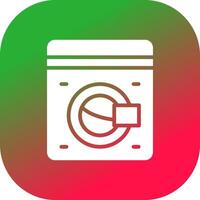 Washing Machine Creative Icon Design vector