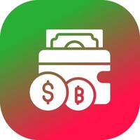 Cryptowallet Creative Icon Design vector