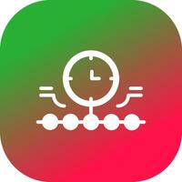 Circular Bending Process Creative Icon Design vector