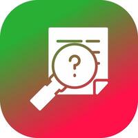 Investigation Creative Icon Design vector