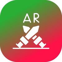 Ar Fighting Creative Icon Design vector