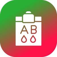 Blood Type Ab Creative Icon Design vector