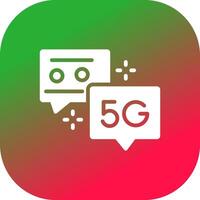 5G Creative Icon Design vector