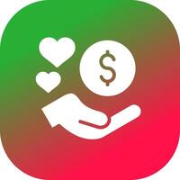 Donation Based Crowdfunding Creative Icon Design vector