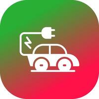 Electric Car Creative Icon Design vector