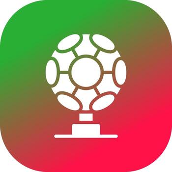 círculo de gradiente de línea vector