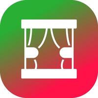 Curtain Creative Icon Design vector