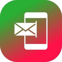 Mobile Email Creative Icon Design vector