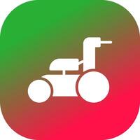 Lawnmower Creative Icon Design vector