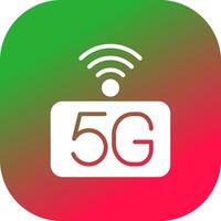 5g red creativo icono diseño vector