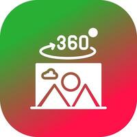 360 Degree Photo Creative Icon Design vector