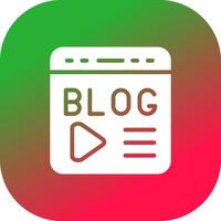 Blogging Creative Icon Design vector