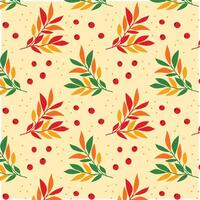 Green and Yellow Leaf pattern Background vector