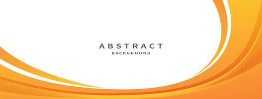 Abstract orange banner background. Graphic design banner pattern background template with dynamic curve shapes vector