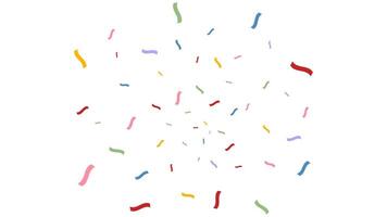 explosion confetti colourful isolated for holiday party, event, greeting card, birthday and anniversary vector