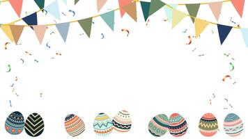 Spring or Summer time banner with copy space for Easter holiday greeting card background vector