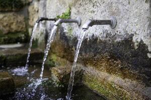 Fountain with water photo