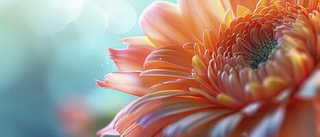 AI generated Macro Beauty. Capturing the Exquisite Details of a Beautiful Flower. photo