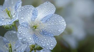 ai generado hermosa nemophila flores foto