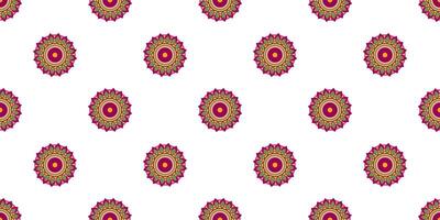 Mandala Seamless pattern. Vintage decorative elements. Hand drawn background vector