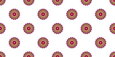 Mandala Seamless pattern. Vintage decorative elements. Hand drawn background vector