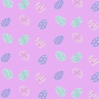 Easter eggs pattern. Happy Easter. Vector illustration