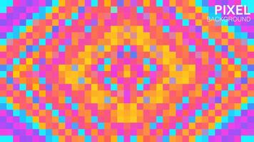 Geometric square colorful background design pixel style. vector illustration.