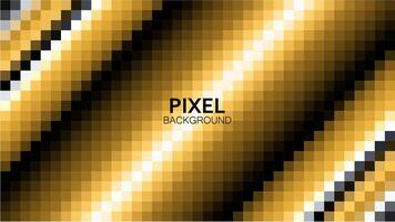 Background gradient gold shiny pixel effect design. vector illustration.