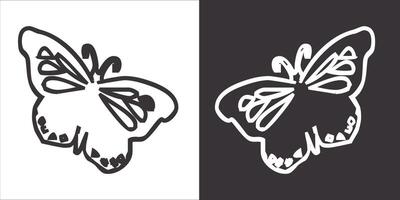 Illustration vector graphics of butterfly icon