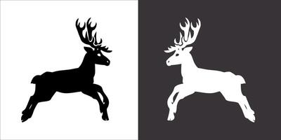 Illustration vector graphics of deer icon