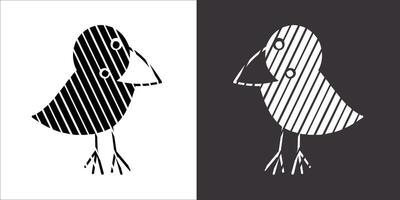 Illustration vector graphics of crow icon