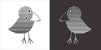 Illustration vector graphics of crow icon