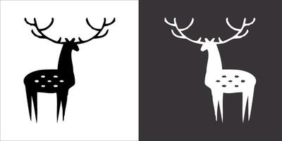 Illustration vector graphics of deer icon