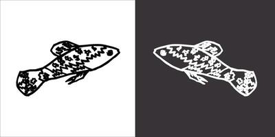 Illustration vector graphics of fish icon