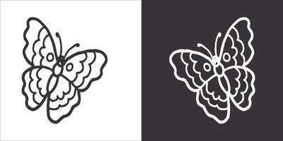 Illustration vector graphics of butterfly icon