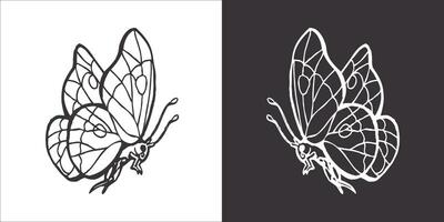 Illustration vector graphics of butterfly icon