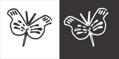 Illustration vector graphics of butterfly icon