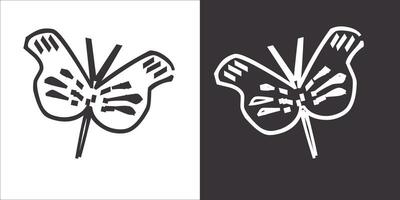 Illustration vector graphics of butterfly icon