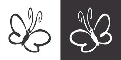 Illustration vector graphics of butterfly icon