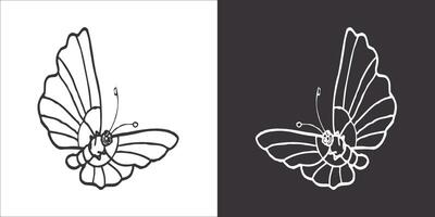 Illustration vector graphics of butterfly icon