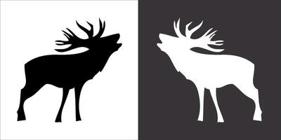 Illustration vector graphics of deer icon