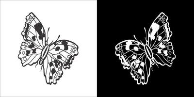 Illustration vector graphics of butterfly icon