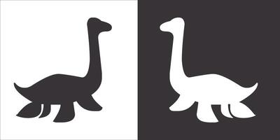 Illustration vector graphics of dinosaur icon