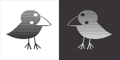 Illustration vector graphics of crow icon