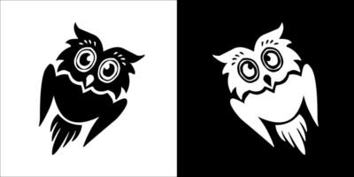 Illustration vector graphics of owl icon