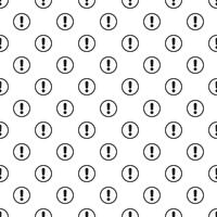 A seamless pattern with an exclamation mark. Endless pattern on white background. vector