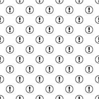 A seamless pattern with an exclamation mark. Endless pattern on white background. vector